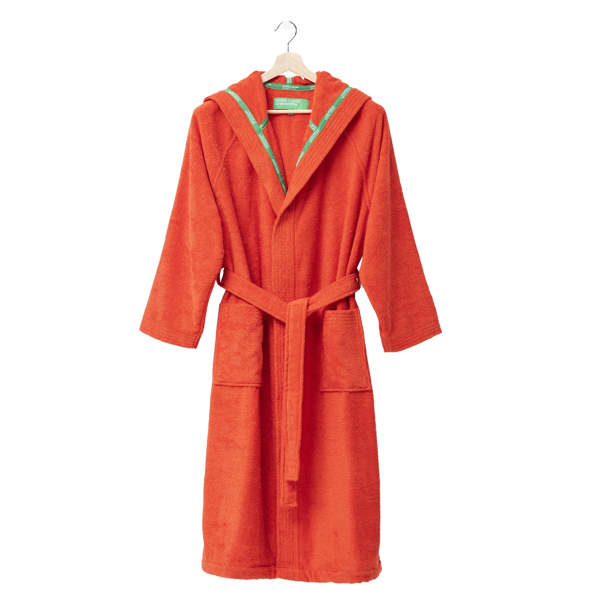 Albornoz Con Capucha L/xl 360gsm 100% Algodón Naranja Rainbow_2