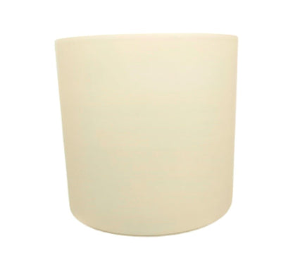 Macetero De Cerámica Cilindro Monocolor Blanco 50cm_1
