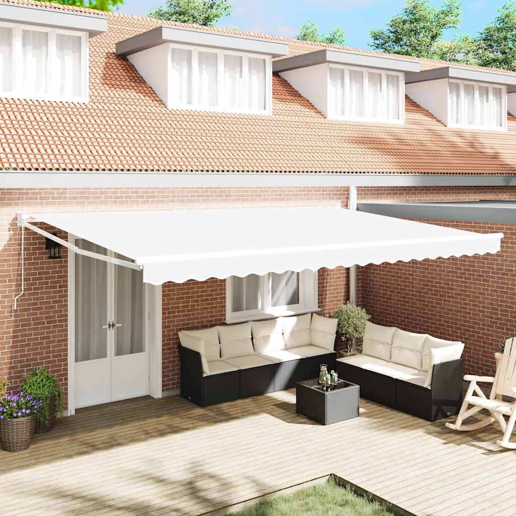 Toldo Retráctil Blanco 500 X 300 X 165 Cm_1