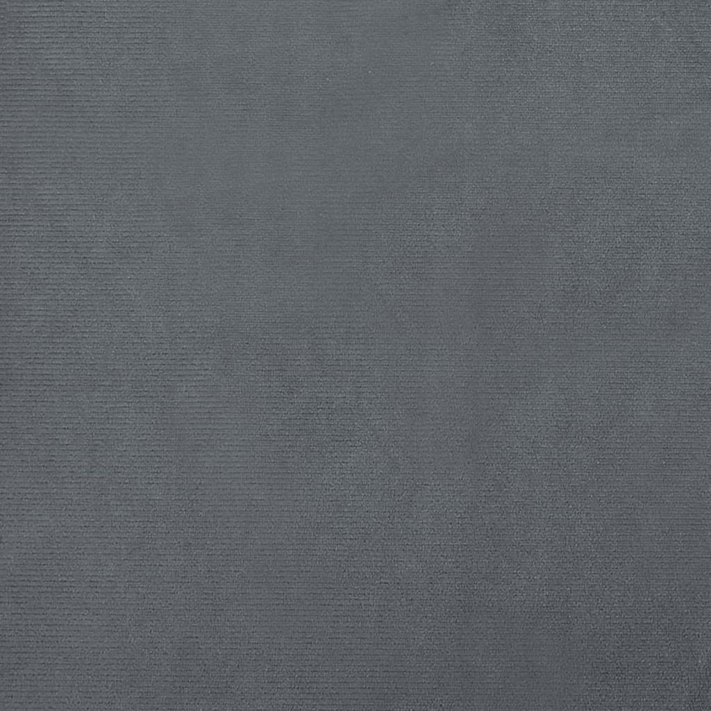 Cama Para Perros De Terciopelo Gris Oscuro 95x55x30 Cm / Vetonek_3