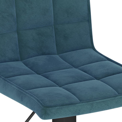 Taburete De Cocina De Terciopelo Azul_5