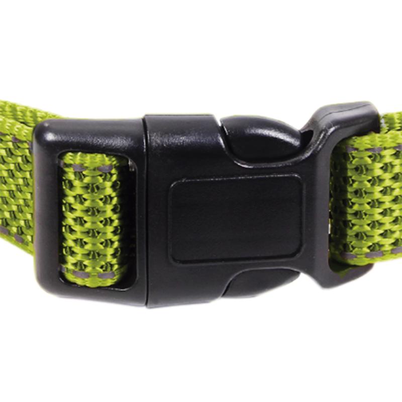 Collar Para Perros Reflectante Verde 1,5 X 30-45 Cm_2