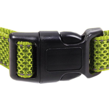 Collar Para Perros Reflectante Verde 1,5 X 30-45 Cm_2