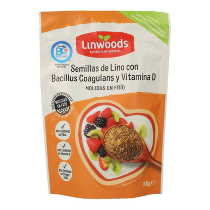 Semillas de Lino molidas Probióticas con Vitamina D Linwoods 200 g