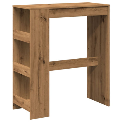 Mesa Alta Con Estantes Madera Roble Artisian 90x40x103,5 Cm_0