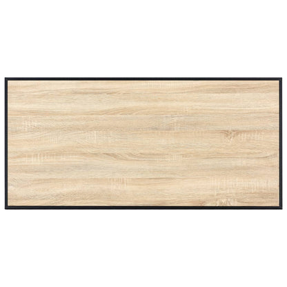 Mesa De Comedor De Mdf Color Roble 120x60x75 Cm_3
