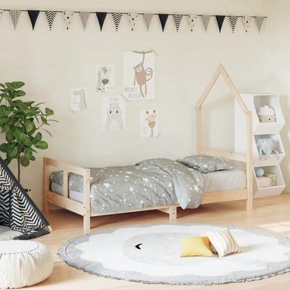 Vidaxl Estructura De Cama Para Niños Madera Maciza De Pino 80x160 Cm_1