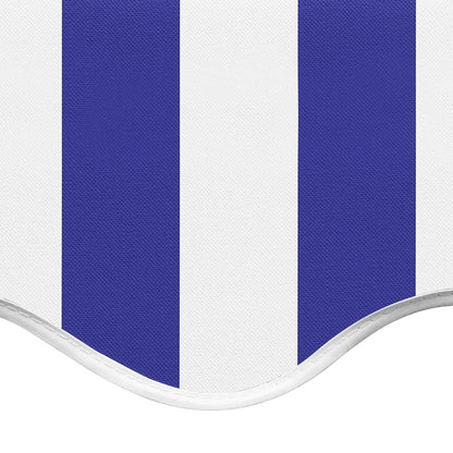 Tela De Repuesto Para Toldo Azul Y Blanco 4x3,5 M Poliéster_4