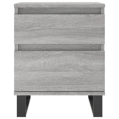 Mesita De Noche Madera De Ingeniería Gris Sonoma 40x35x50 Cm_3
