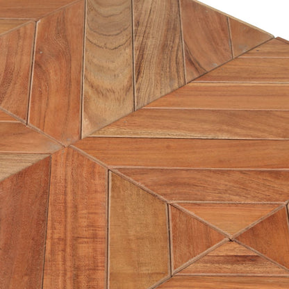 Mesa De Comedor De Madera Maciza De Mango Y Acacia 140x70x76 Cm_4