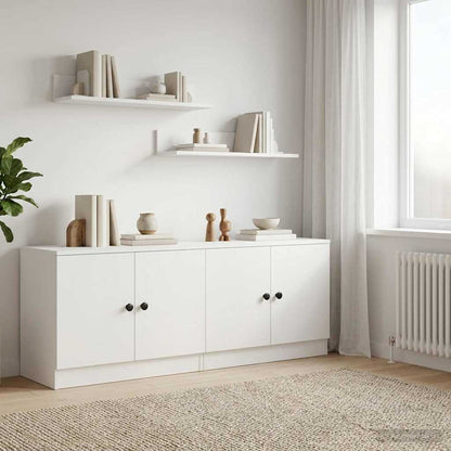 Armario De Almacenamiento Para Cama Alta 2 Uds. Blanco_2