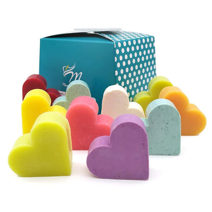 50 Jabones Aromáticos Con Forma De Corazón - Detalle Para Invitados De Eventos - Jabón Glicerina Con Aroma A Surtidos_1