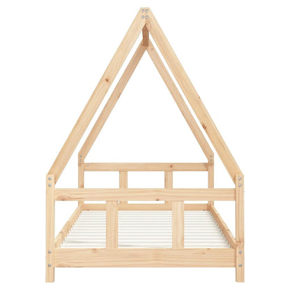 Vidaxl Estructura De Cama Para Niños Madera Maciza De Pino 90x200 Cm_3