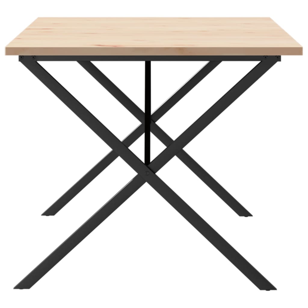 Mesa De Comedor Marco X Madera Maciza Pino Acero 180x90x75,5 Cm_3