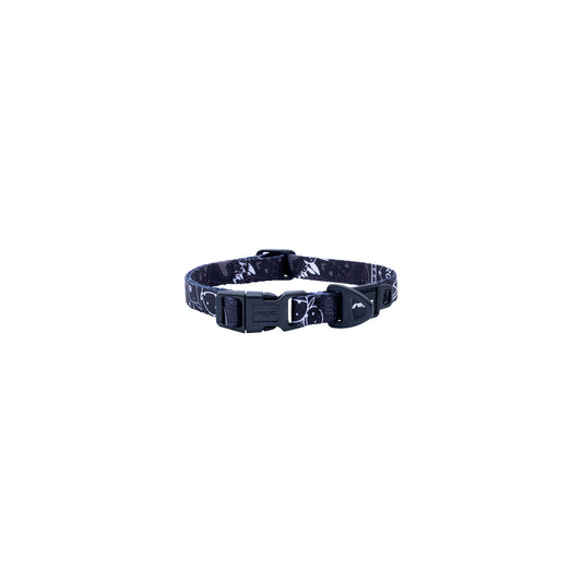 Collar Para Perro, Modelo Fusion De Rogz, Estampado Graffiti Negro. Talla S (8-14kg)_0