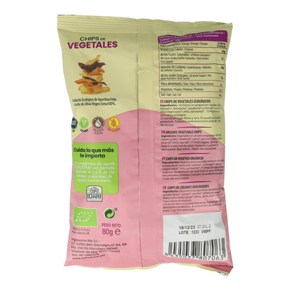 Chips de Vegetales BIO con Aceite de Oliva Sol Natural 80 g