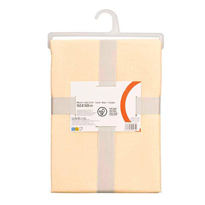 Mantel Poliester 140x140cm Beige Colección Kinvara