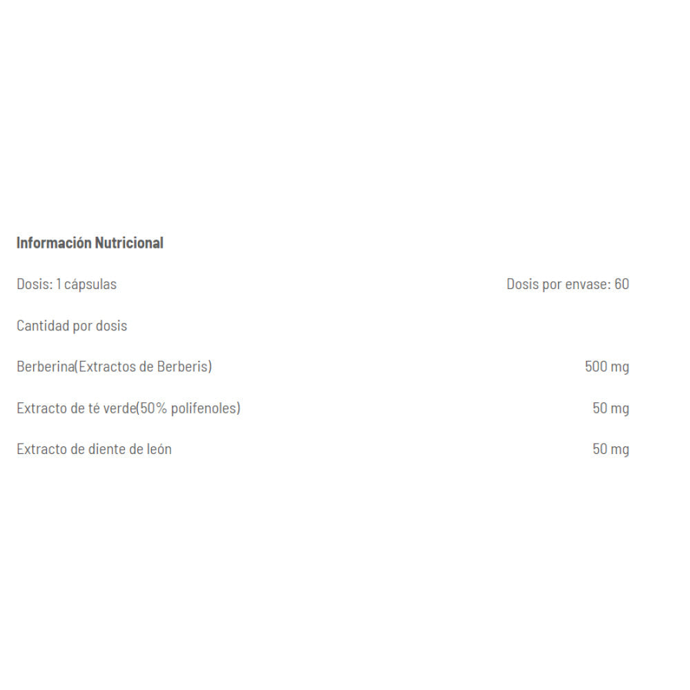 Berberine Hcl 60 Caps