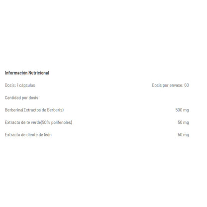 Berberine Hcl 60 Caps