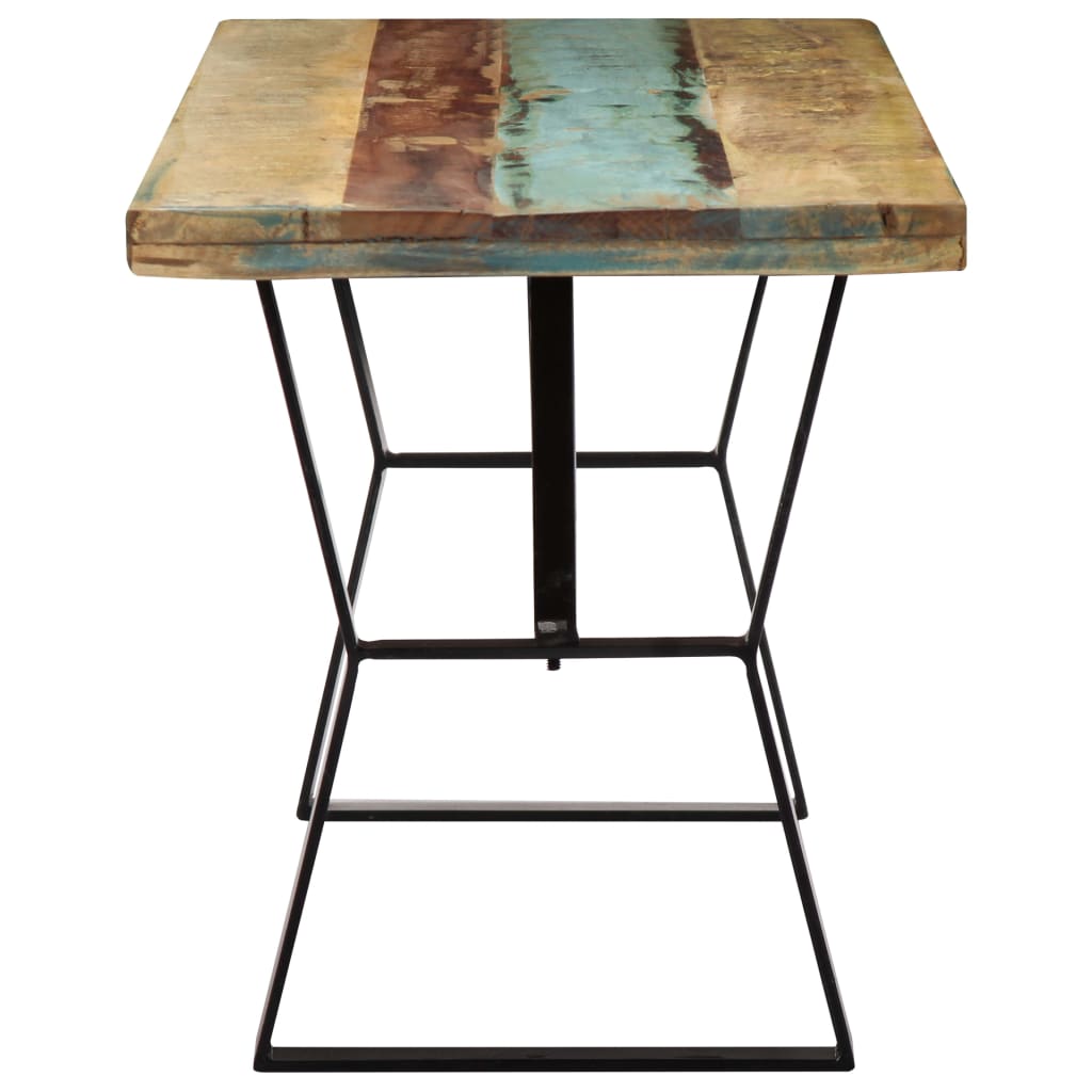 Mesa De Comedor Madera Maciza Reciclada 120x60x76 Cm_2
