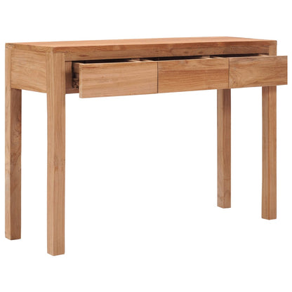 Mesa Consola De Madera Maciza De Teca 110x35x75 Cm_1