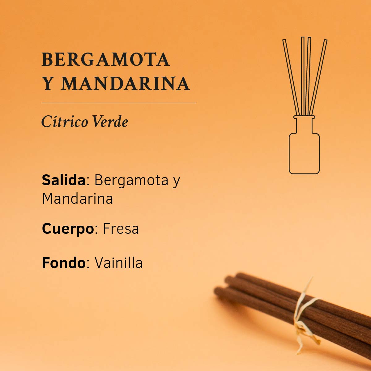 Ambientador Mikado Bergamota y Mandarina SYS Aromas 100 ml | Colección 1991 | Aroma Cítrico y Herbal | Refrescante_3