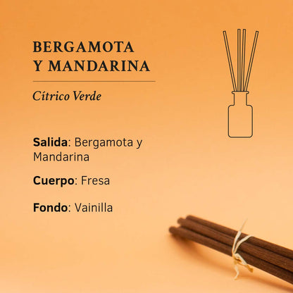 Ambientador Mikado Bergamota y Mandarina SYS Aromas 100 ml | Colección 1991 | Aroma Cítrico y Herbal | Refrescante_3