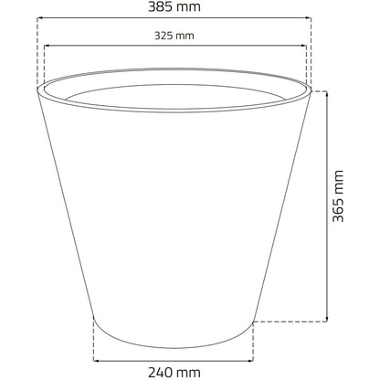 Maceta De Ratan Sintético 28 Litros Color Chocolate 40 X 37 Cm_1