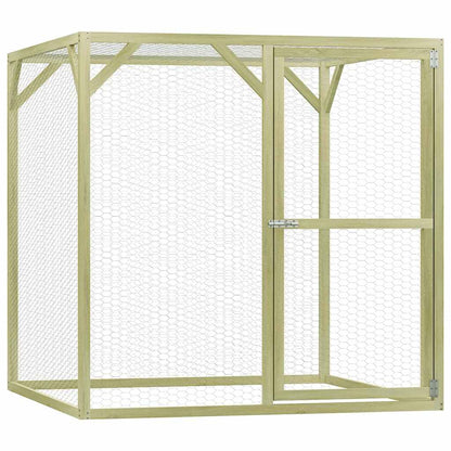Vidaxl Jaula Gallinero Madera Impregnada De Pino 1,5x1,5x1,5 M_1