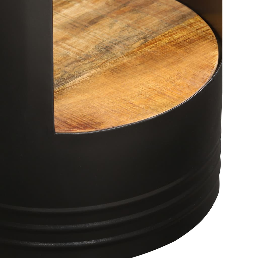 Mesa De Centro De Madera Maciza De Mango 43x55 Cm_1