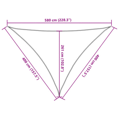 Vidaxl Toldo De Vela Blanco Hdpe 160 G/m² 4x4x5,8 M_2
