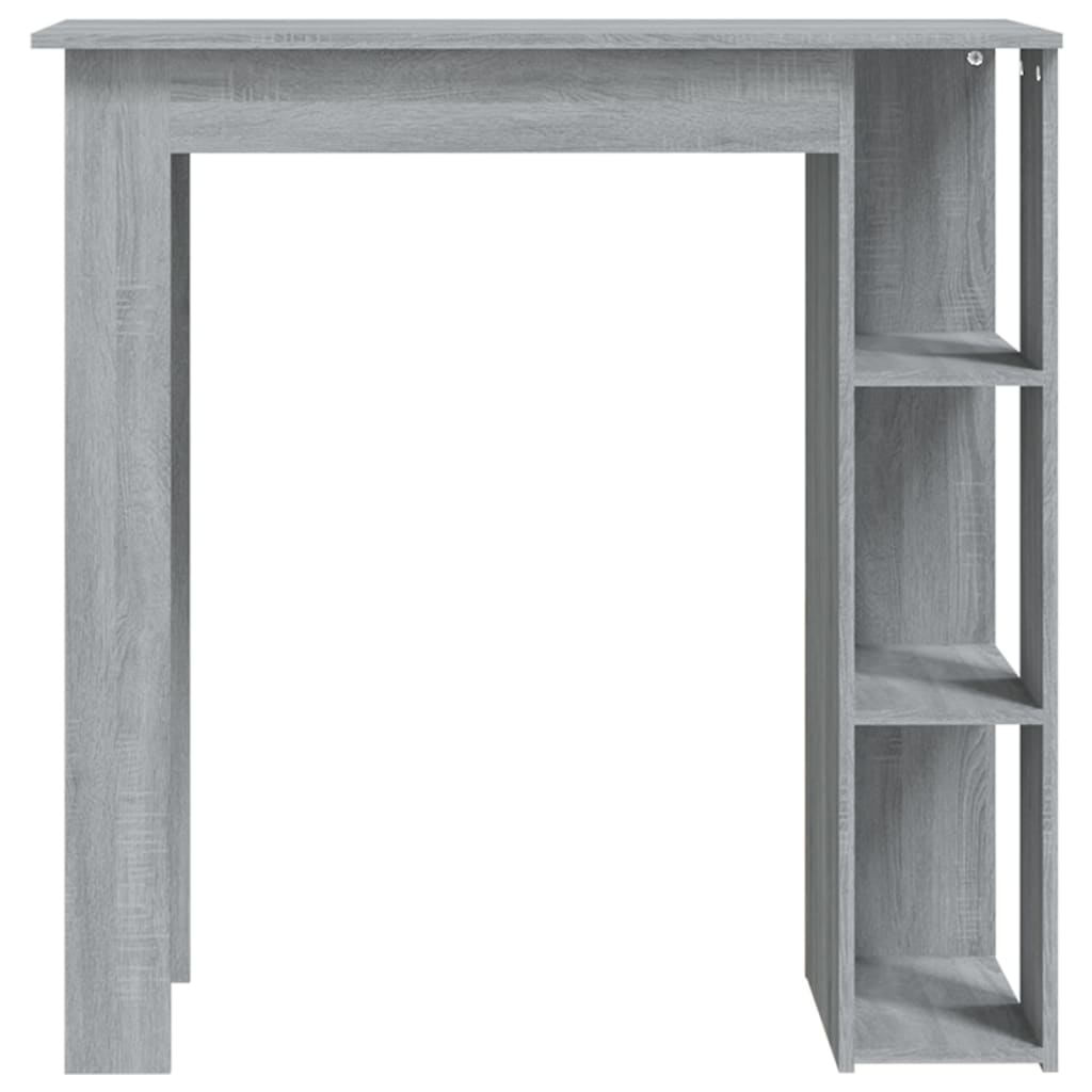 Mesa Alta Con Estante Gris Sonoma 102x50x103,5 Cm_1