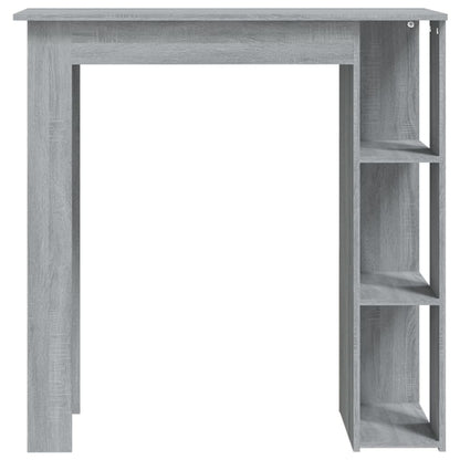 Mesa Alta Con Estante Gris Sonoma 102x50x103,5 Cm_1