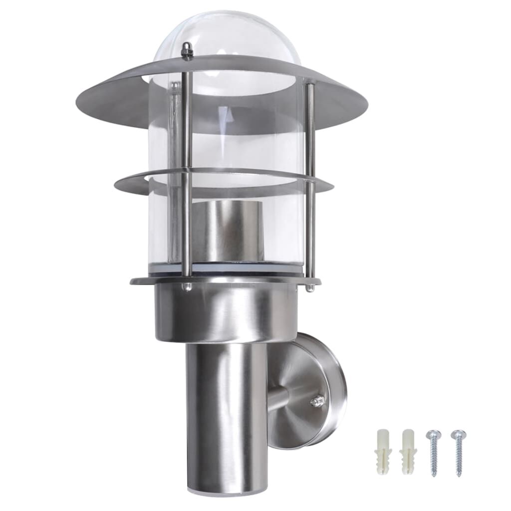 Vidaxl Lámpara De Pared De Exterior De Acero Inoxidable_3