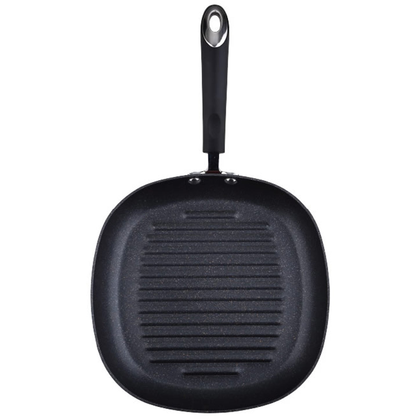 Sartén Grill / Plancha 28 X 28 X 4,5 Cms. Aluminio Prensado, Color Cobre Metalizado, Mango Revestido Con Silicona, Inducción_3