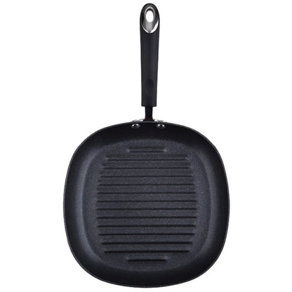 Sartén Grill / Plancha 28 X 28 X 4,5 Cms. Aluminio Prensado, Color Cobre Metalizado, Mango Revestido Con Silicona, Inducción_3