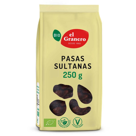 Pasas Sultanas Bio El Granero 250 g