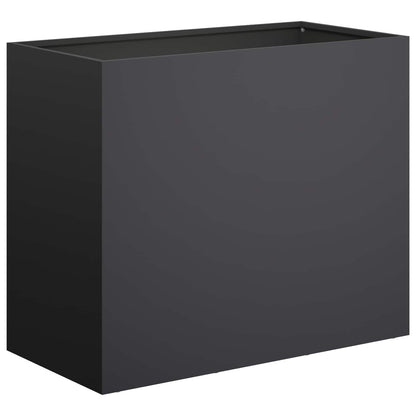 Macetero De Jardín 2 Uds. Negro 60 X 30 X 50 Cm_2