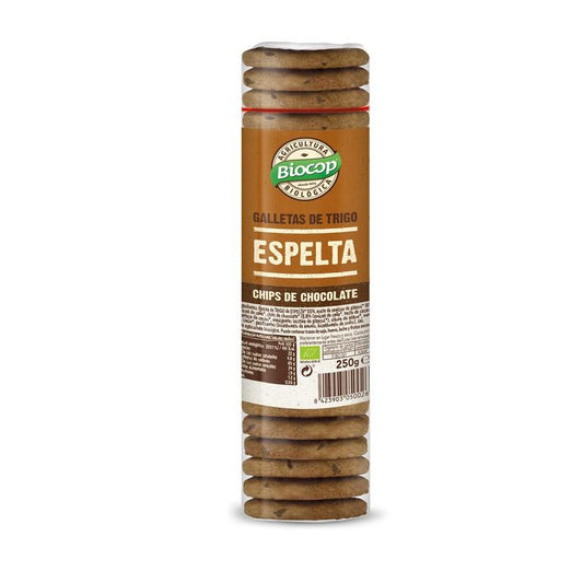 Galletas de Espelta con Chips de Chocolate Bio Biocop 250 g