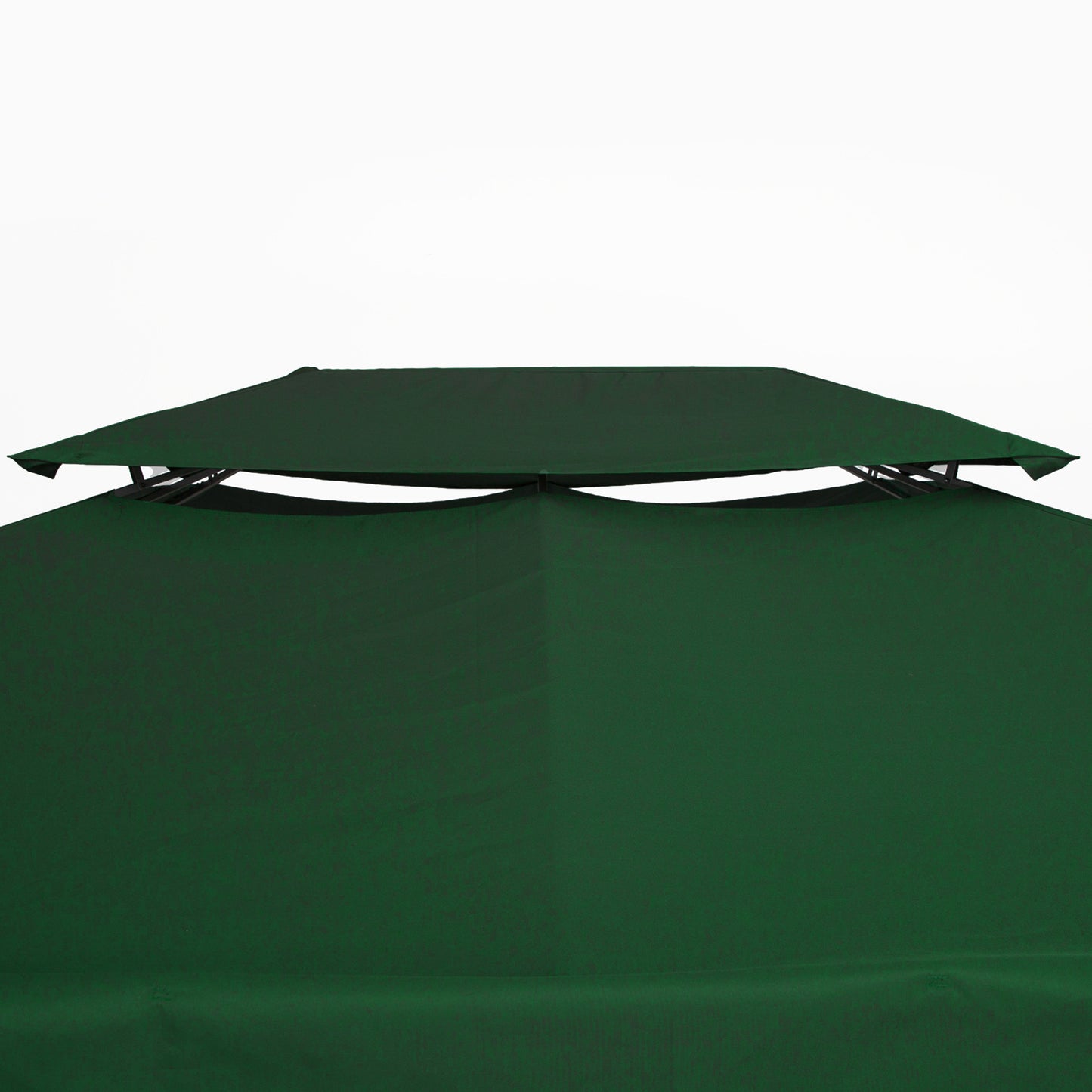 Outsunny Techo De Repuesto Para Cenador 4x3 M Con Techo Doble Anti-uv Verde_3
