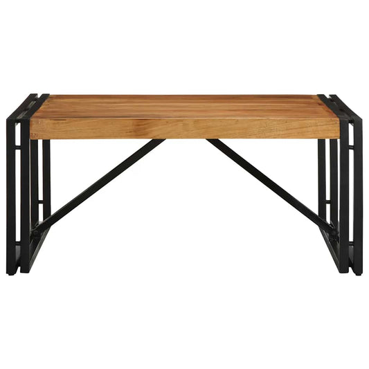 Mesa De Centro 80x80x35 Cm Madera Maciza Acacia_0