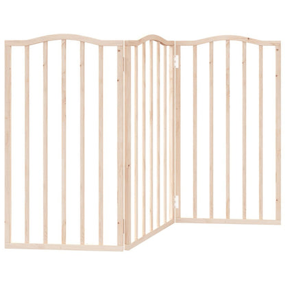 Vidaxl Puerta Para Perros Plegable 3 Paneles Madera De Álamo 150 Cm_5