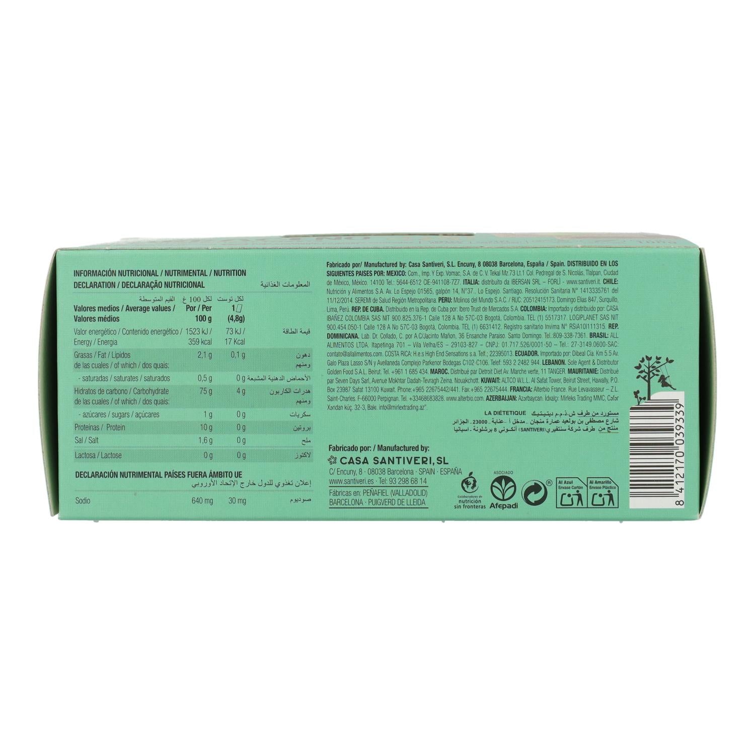 Tostadas Ligeras y Crujientes de Trigo Sarraceno Bio Santiveri 100 g