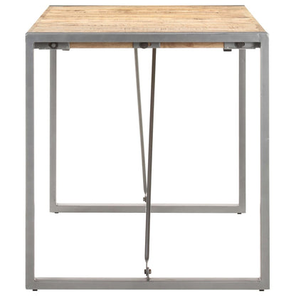 Mesa De Comedor Madera Maciza De Mango Rugosa 160x80x75 Cm_1