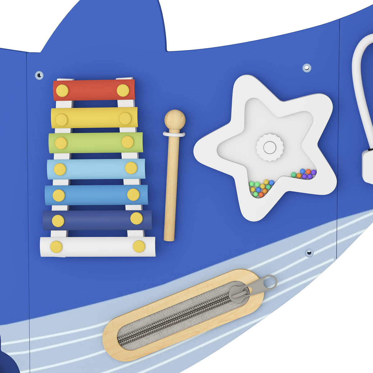Tablero Sensorial Montessori Aiyaplay Mdf Azul 120x55.5x4 Cm_5