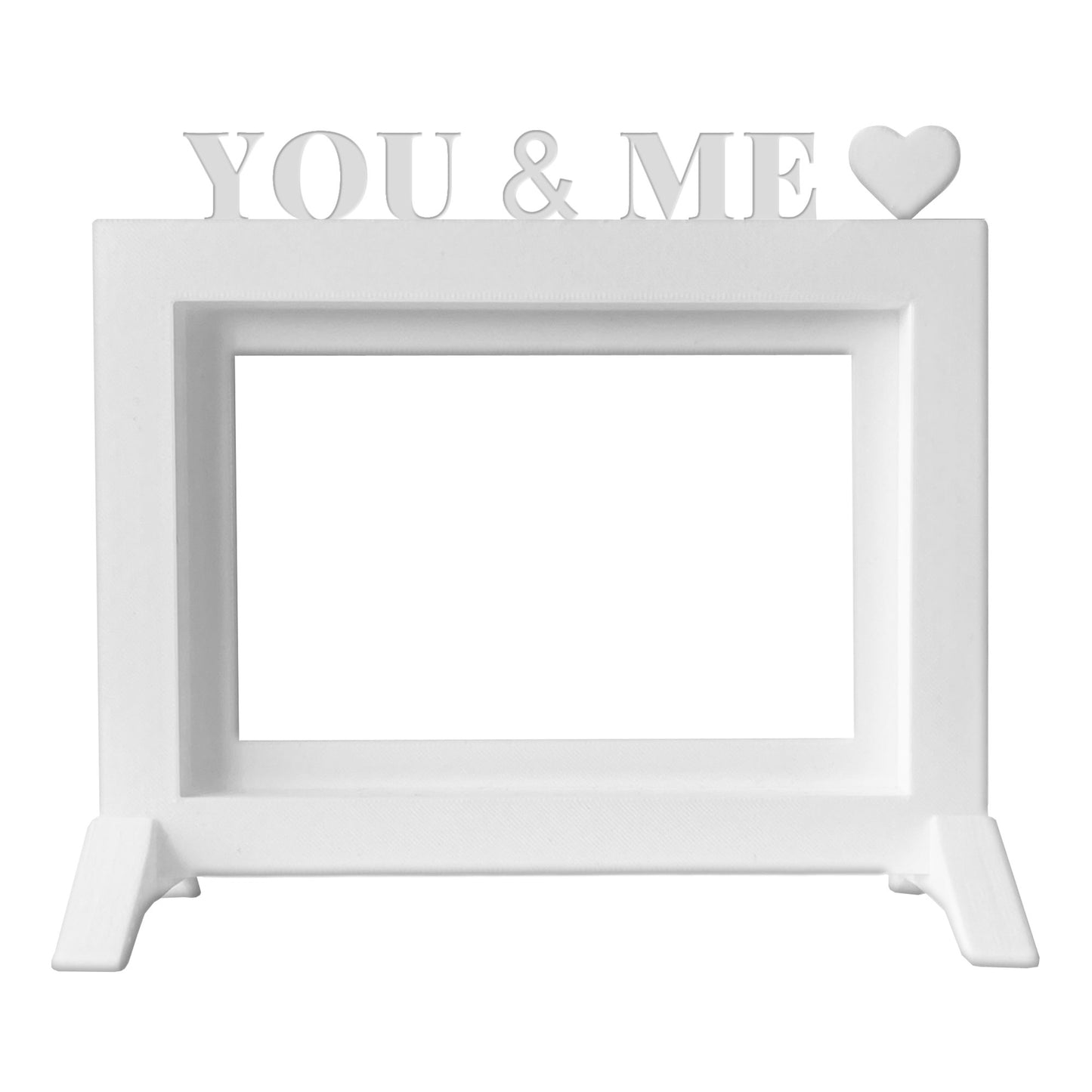 Wellhome - Marco You & Me Blanco 24x22,5 Cm Para Fotos 15x20 Cm_0