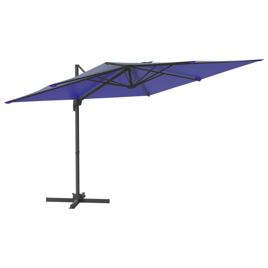 Vidaxl Sombrilla Colgante Con Poste De Aluminio Azul Celeste 400x300cm_0