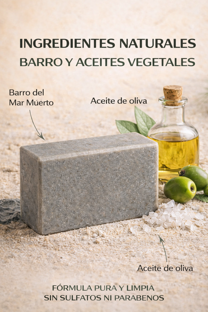 Jabón Sólido Natural De Barros Del Mar Muerto 100 G | Limpieza Purificante | M&on Naturals_1