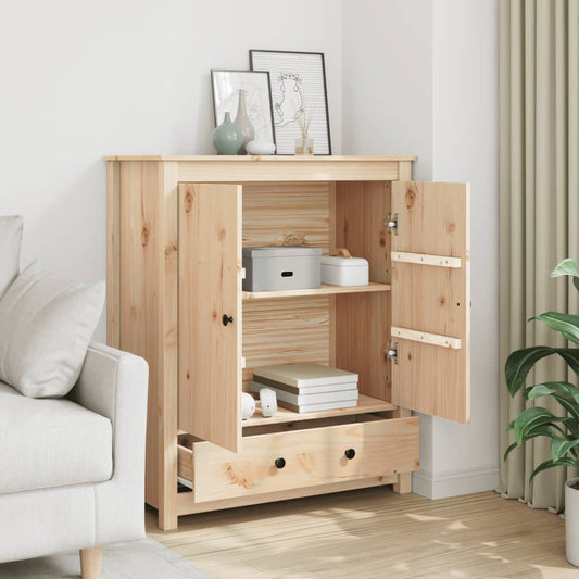 Aparador Alto De Madera Maciza De Pino 83x41,5x100 Cm / Vetonek_0