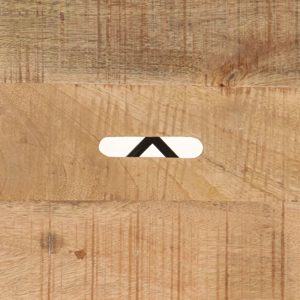 Taburetes De Cocina 4 Unidades Madera Maciza De Mango Negro_4